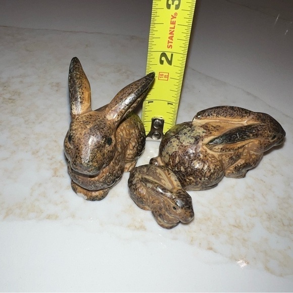 Vintage OMC Otagiri Japan Mini Ceramic Bunny Figurines - Picture 12 of 16